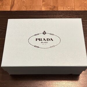 Prada Sky Blue Designer shoe Box